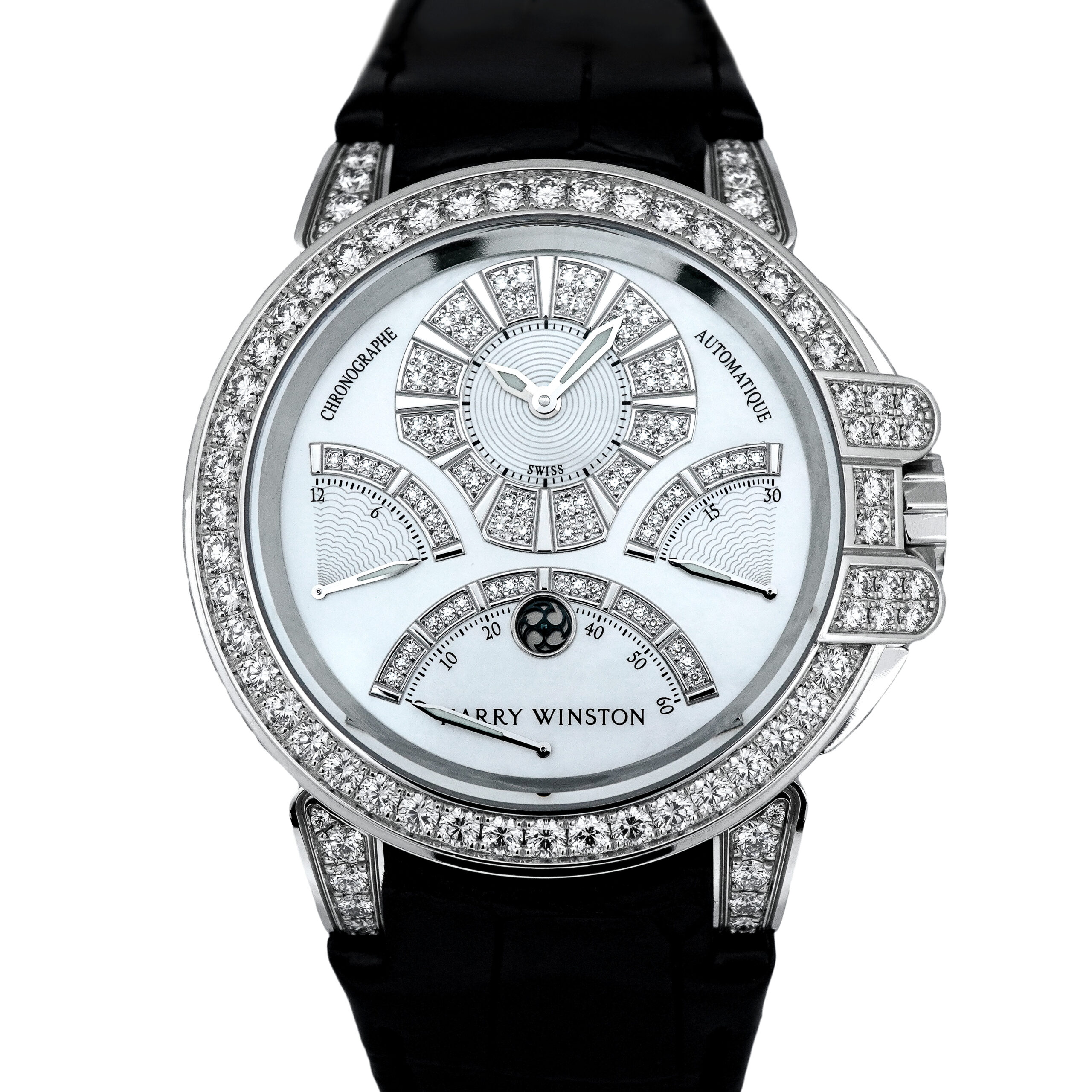 HARRY WINSTON ハリーウィンストン オーシャン トリレトロ 400-MCRA44W