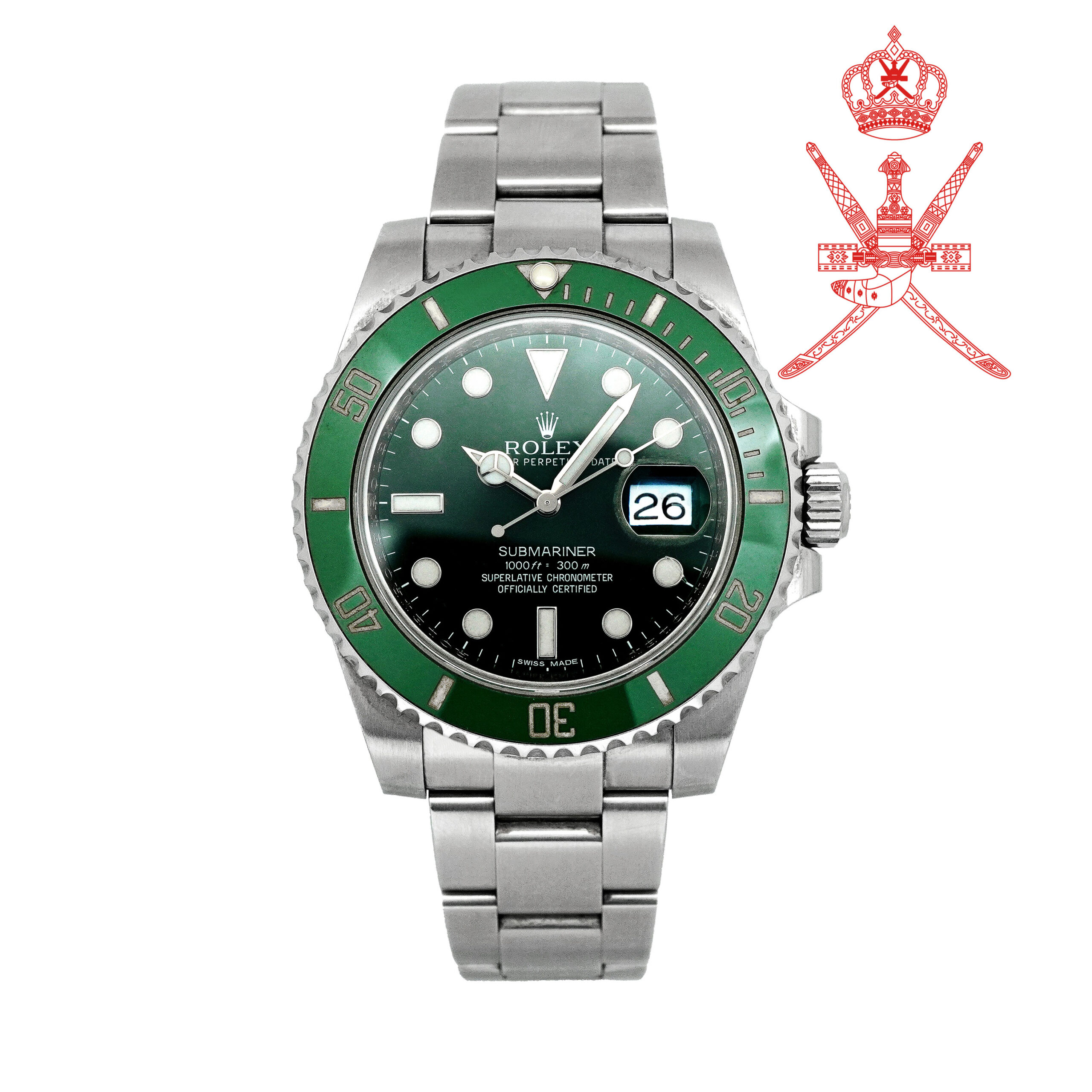 【Khanjarモデル】 ROLEX ロレックス サブマリーナ ステンレス 116610LV 箱ギャラ付