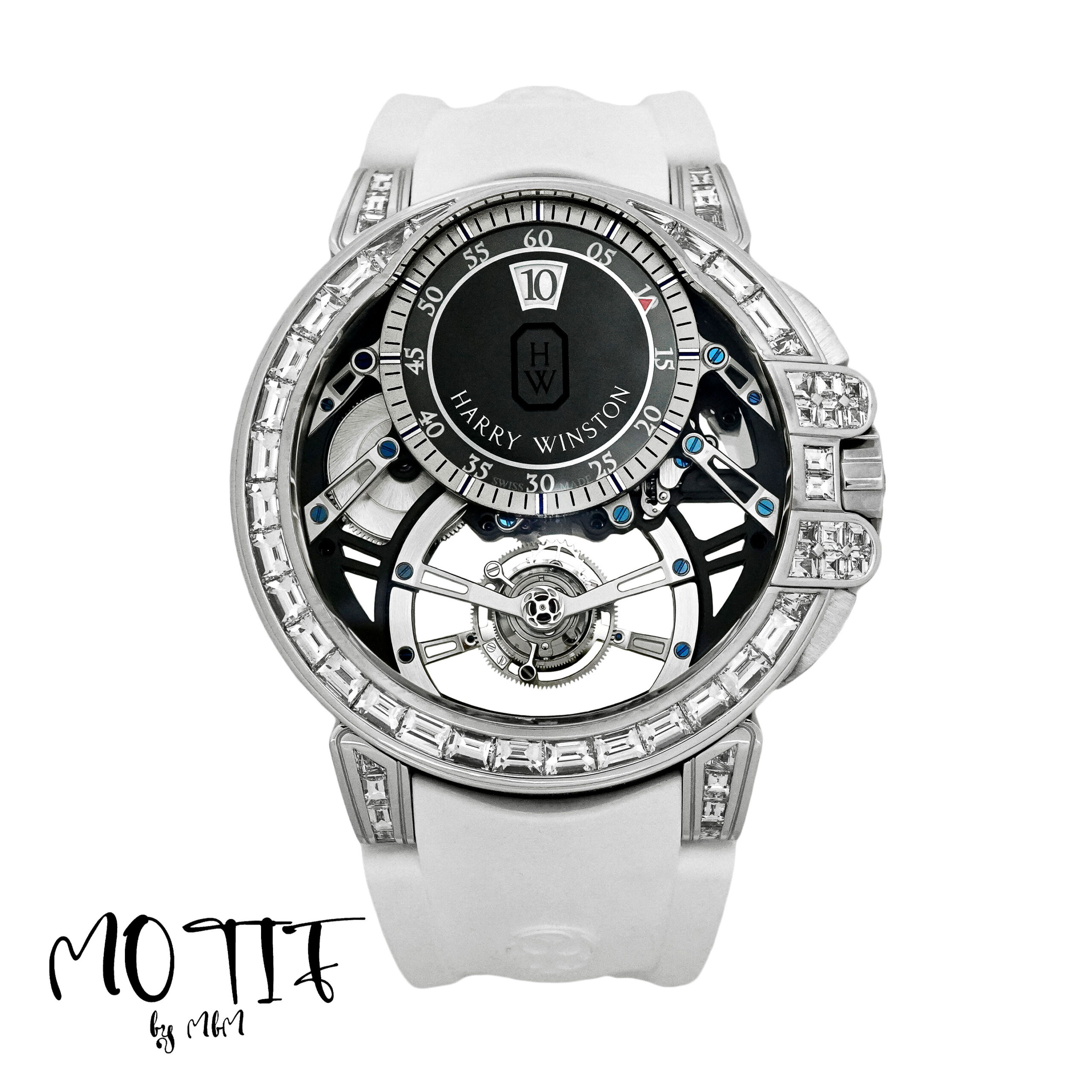 HARRY WINSTON ハリーウィンストン オーシャン トゥールビヨン ジャンピングアワー OCEMTJ45WW001