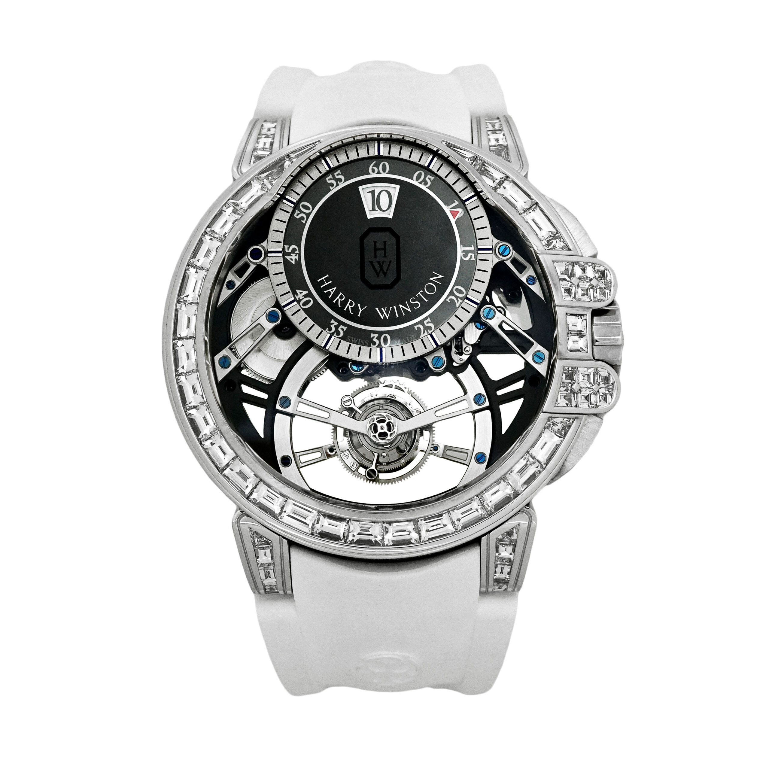 HARRY WINSTON ハリーウィンストン オーシャン トゥールビヨン ジャンピングアワー OCEMTJ45WW001