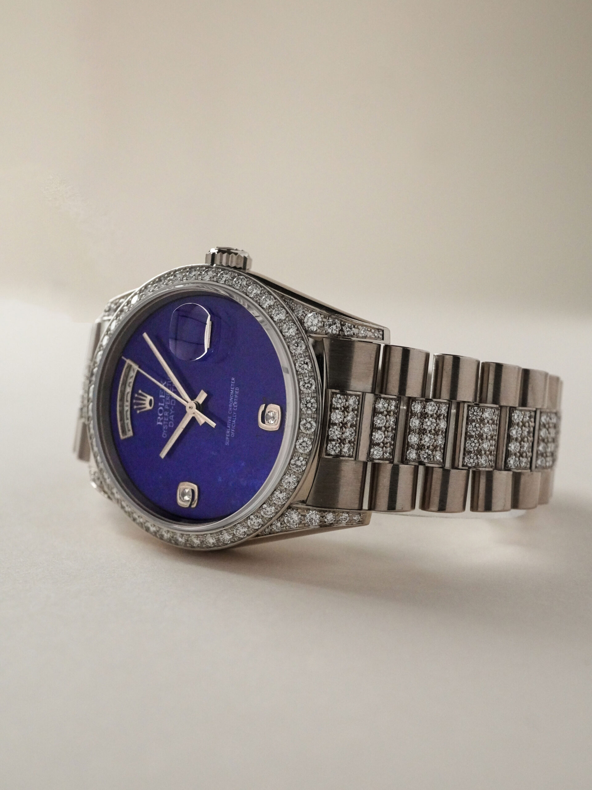 【 ラピスラズリ 】 ROLEX ロレックス デイデイト ホワイトゴールド ダイヤモンド 18389