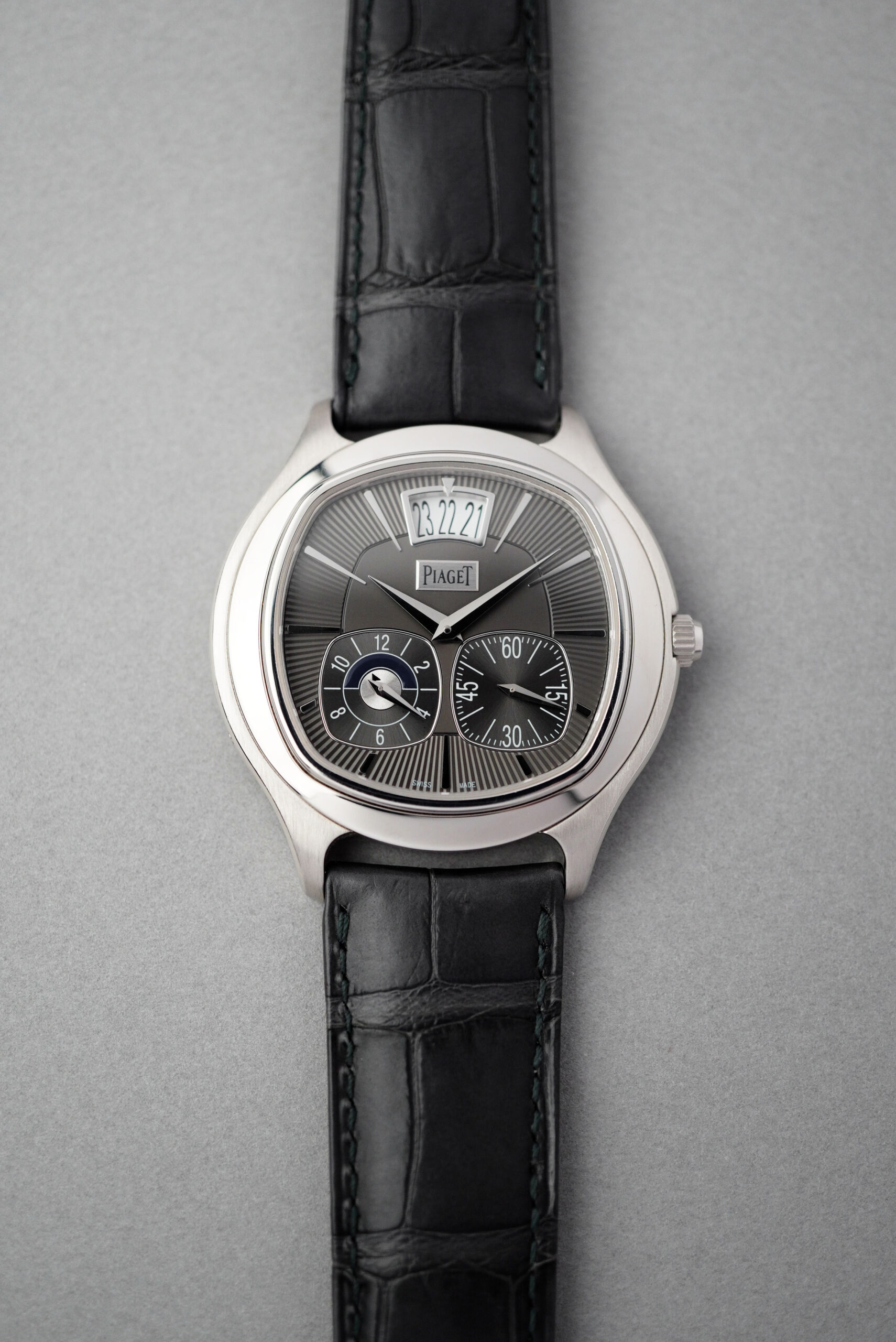 PIAGET ピアジェ エンペラドール デュアルタイム ホワイトゴールド グレー文字盤 G0A32016