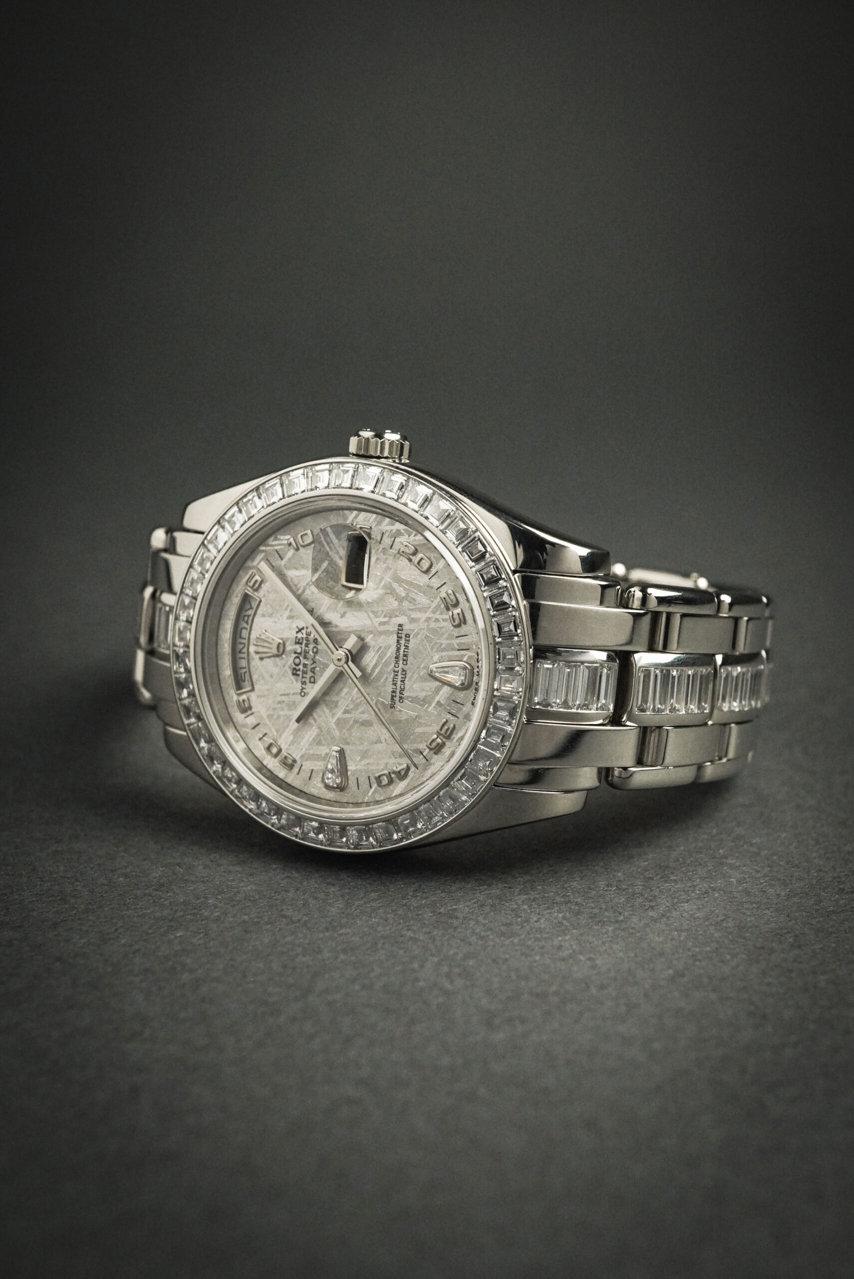 【純正ダイヤモンド】 ROLEX ロレックス デイデイト プラチナ メテオライト 18956 2BR