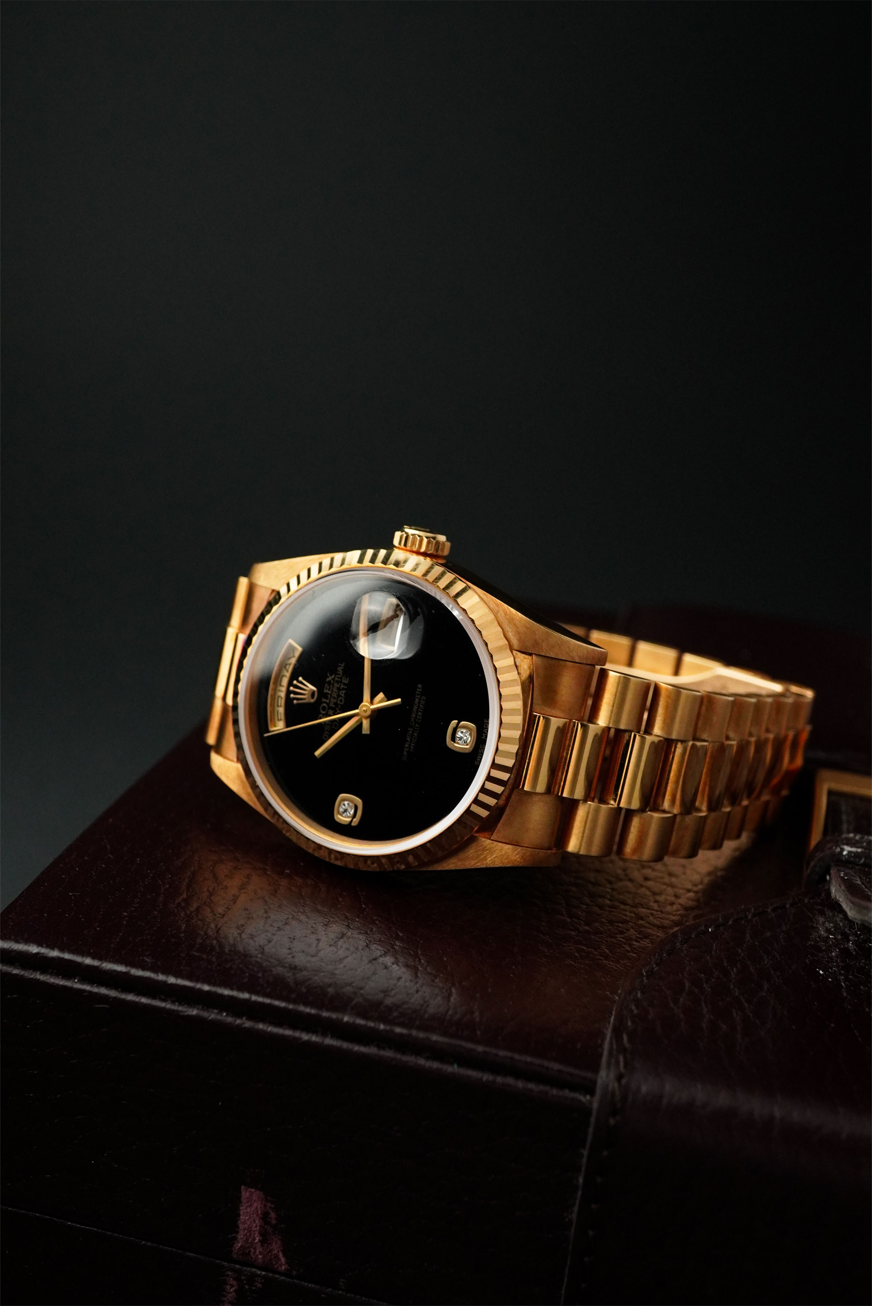 【Vintage】 ROLEX ロレックス デイデイト イエローゴールド ブラックオニキス文字盤 18238
