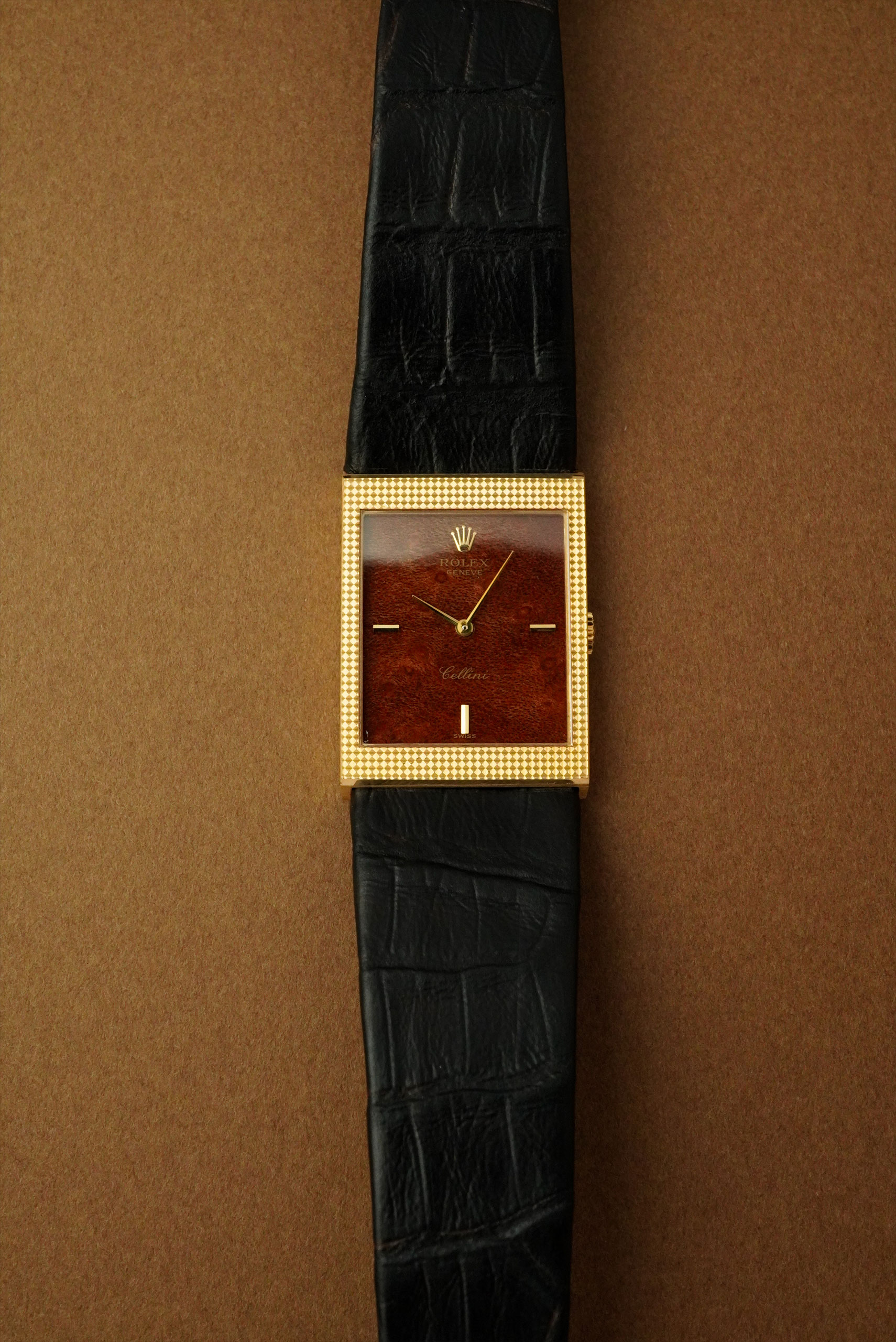 【Vintage】 ROLEX ロレックス チェリーニ ウッドダイヤル4127
