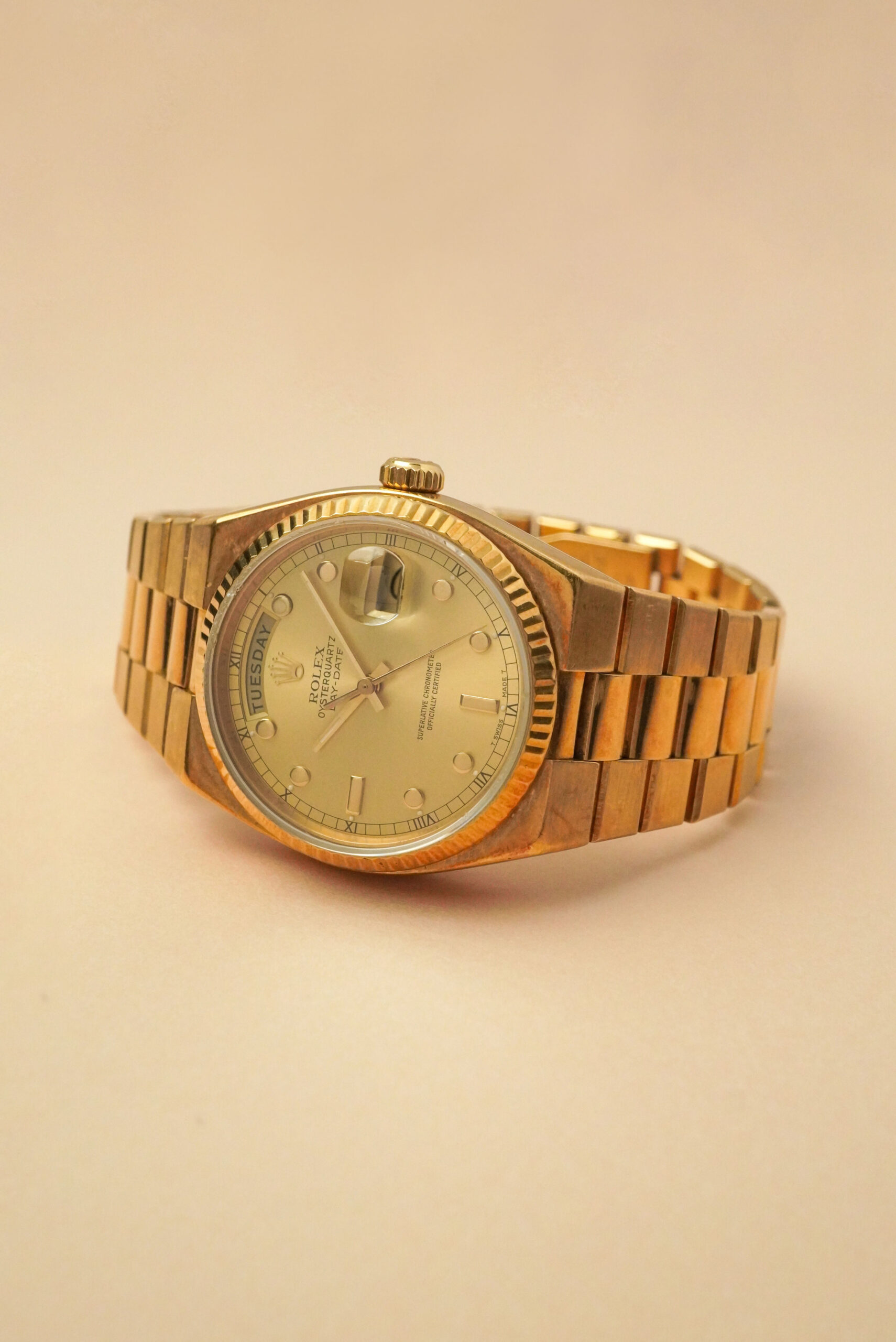 【Vintage】 ROLEX ロレックス デイデイト イエローゴールド クォーツ 19018