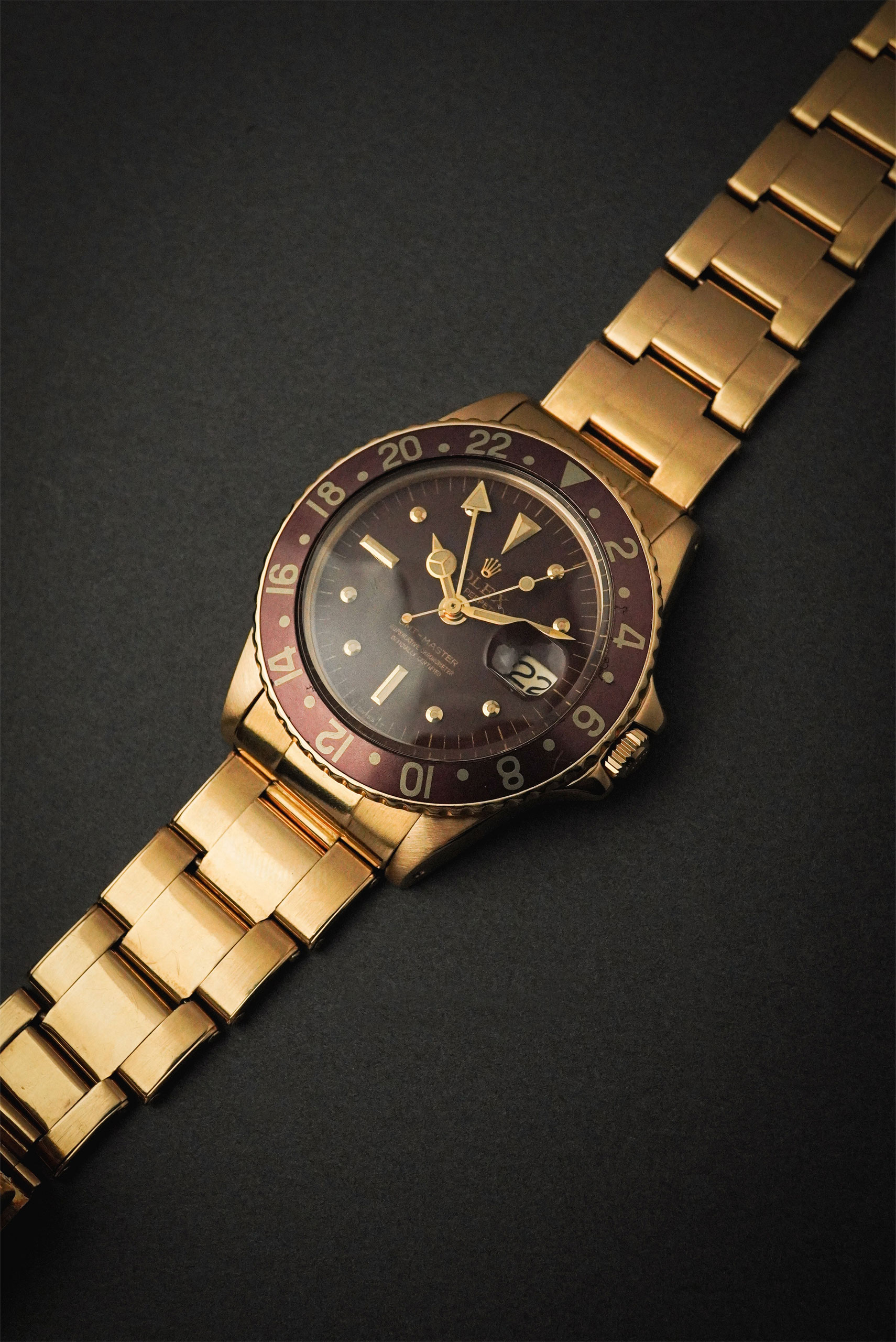 【Vintage】 ROLEX ロレックス GMTマスター ブラウン文字盤 1675/8 ヴィンテージ リベットブレス