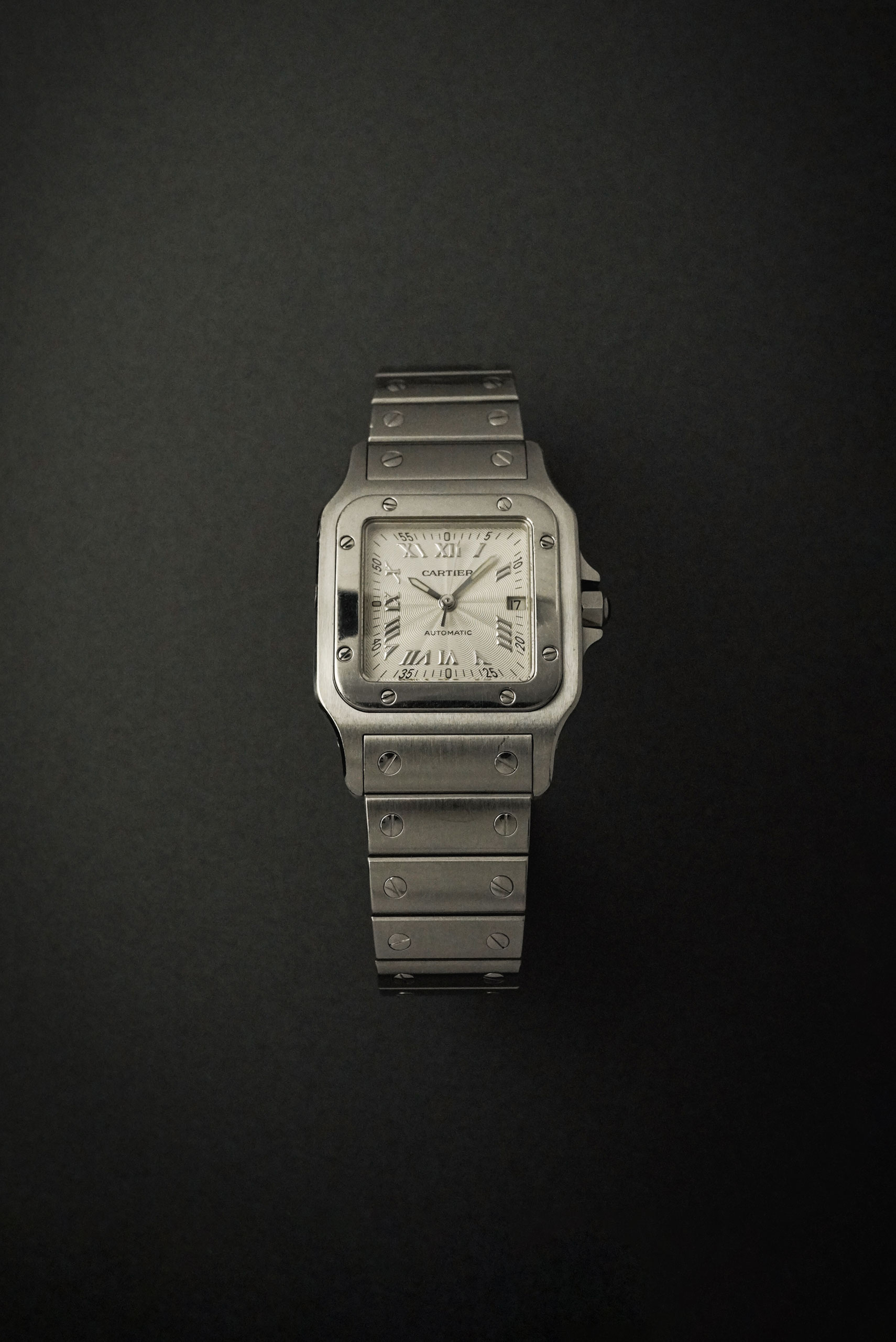 【Vintage】 Cartier カルティエ サントス ガルべ LM ホワイト文字盤 シルバー ステンレス W20040D6