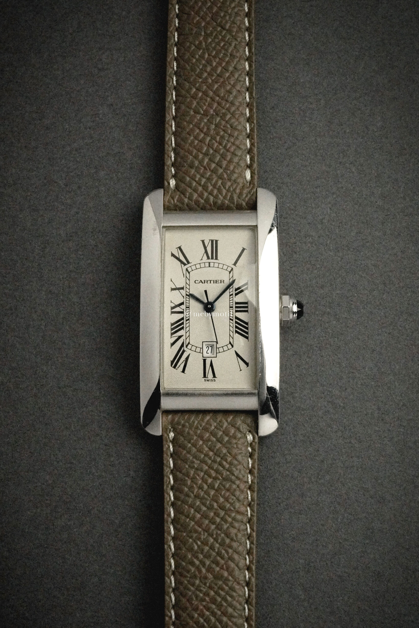 【中古品】 Cartier カルティエ タンクアメリカン MM ホワイトゴールド W2603656