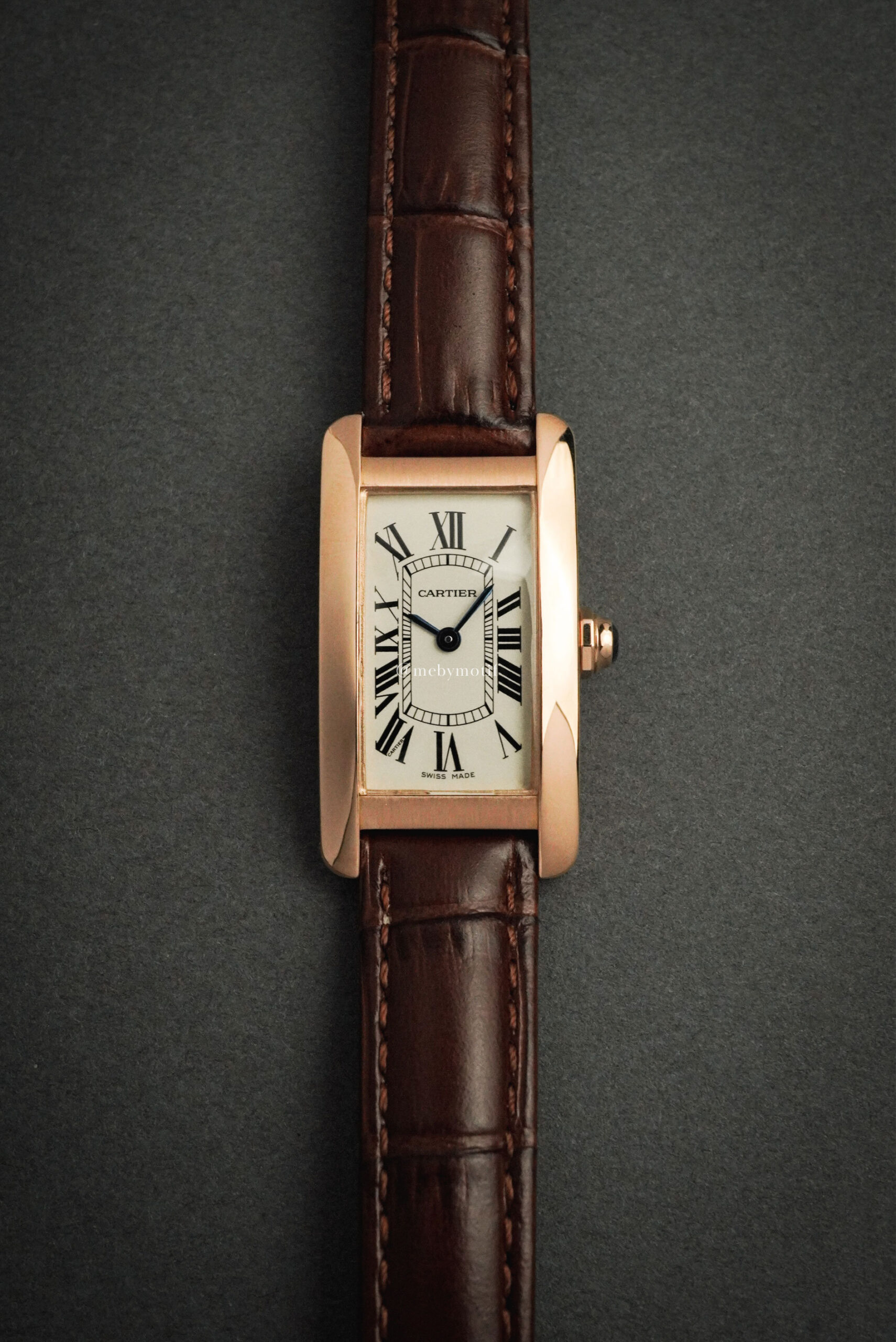 【中古品・完品】 Cartier カルティエ タンクアメリカン SM ローズゴールド 2503